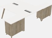 Shared Modern L-shaped Desks