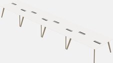 Modern Rectangular Shared Desk