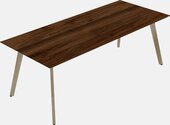 Modern Spacious Rectangular Executive Desk/table - Solid Wood Frame