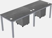 Rectangular Desk - Metal Frame