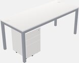 Rectangular Desk - Metal Frame