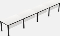 Rectangular Desk - Metal Frame
