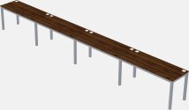 Rectangular Desk - Metal Frame