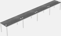 Rectangular Desk - Metal Frame