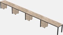 Rectangular Desk - Metal Frame