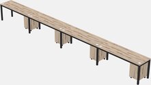 Rectangular Desk - Metal Frame