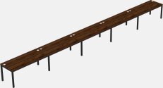 Rectangular Desk - Metal Frame