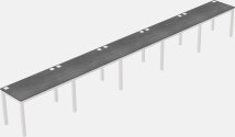 Rectangular Desk - Metal Frame