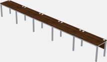 Rectangular Desk - Metal Frame