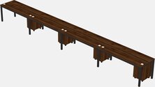 Rectangular Desk - Metal Frame