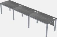 Rectangular Desk - Metal Frame