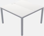 Shared Rectangular Desks - Metal Frame