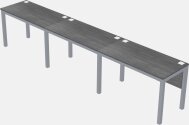 Rectangular Desk - Metal Frame