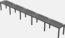 Rectangular Desk - Metal Frame