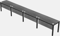 Rectangular Desk - Metal Frame
