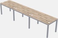 Rectangular Desk - Metal Frame