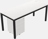 Rectangular Desk - Metal Frame