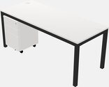 Rectangular Desk - Metal Frame