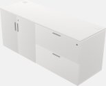 Credenza - Lateral Storage Combo - Wooden