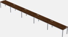 Rectangular Desk - Metal Frame