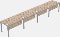 Rectangular Desk - Metal Frame