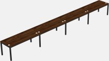 Rectangular Desk - Metal Frame