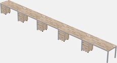 Rectangular Desk - Metal Frame