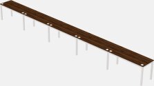 Rectangular Desk - Metal Frame