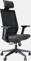 Office Task Chair - Commercial Grade 2 - Headrest - Vinyl Seat