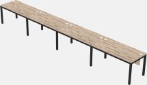 Rectangular Desk - Metal Frame