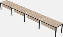 Rectangular Desk - Metal Frame