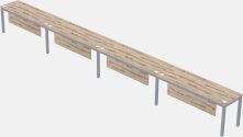 Rectangular Desk - Metal Frame