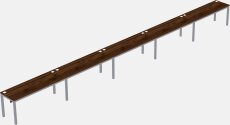 Rectangular Desk - Metal Frame