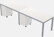 Rectangular Desk - Metal Frame