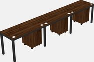 Rectangular Desk - Metal Frame