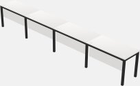 Rectangular Desk - Metal Frame