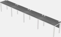 Rectangular Desk - Metal Frame