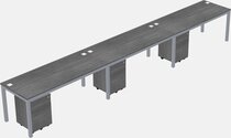 Rectangular Desk - Metal Frame