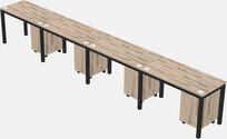 Rectangular Desk - Metal Frame