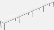 Rectangular Desk - Metal Frame