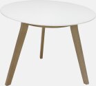 Round Meeting Table - Solid Wood Frame