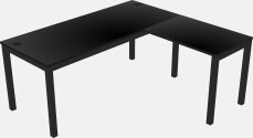 L-shaped Desk - Metal Frame