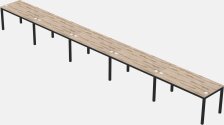 Rectangular Desk - Metal Frame