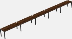 Rectangular Desk - Metal Frame