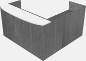 Classic L-shaped Reception Desk