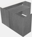 Classic L-shaped Reception Desk