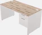 Rectangular Desk - Wooden Base