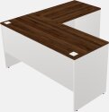 L-shaped Desk - Wooden Base