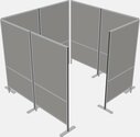 6 person office cubicle