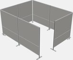 Cubicles with doors